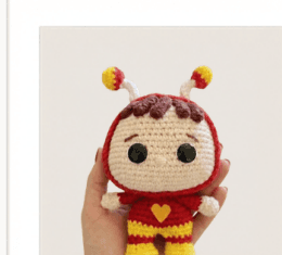 Amigurumi Pop Médio, tamanho 13 a 15 cm