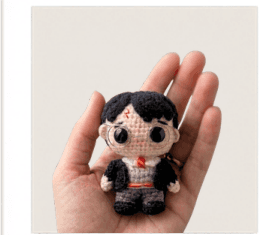 Amigurumi Mini Pop, tamanho 8 a 10 cm